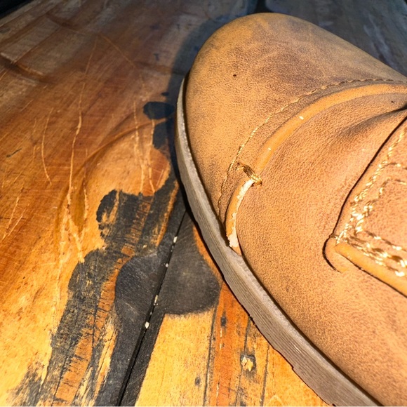 GUESS GBG Los Angeles Bailin zip up side tan faux leather ankle boot size 8 M!! - Picture 5 of 11